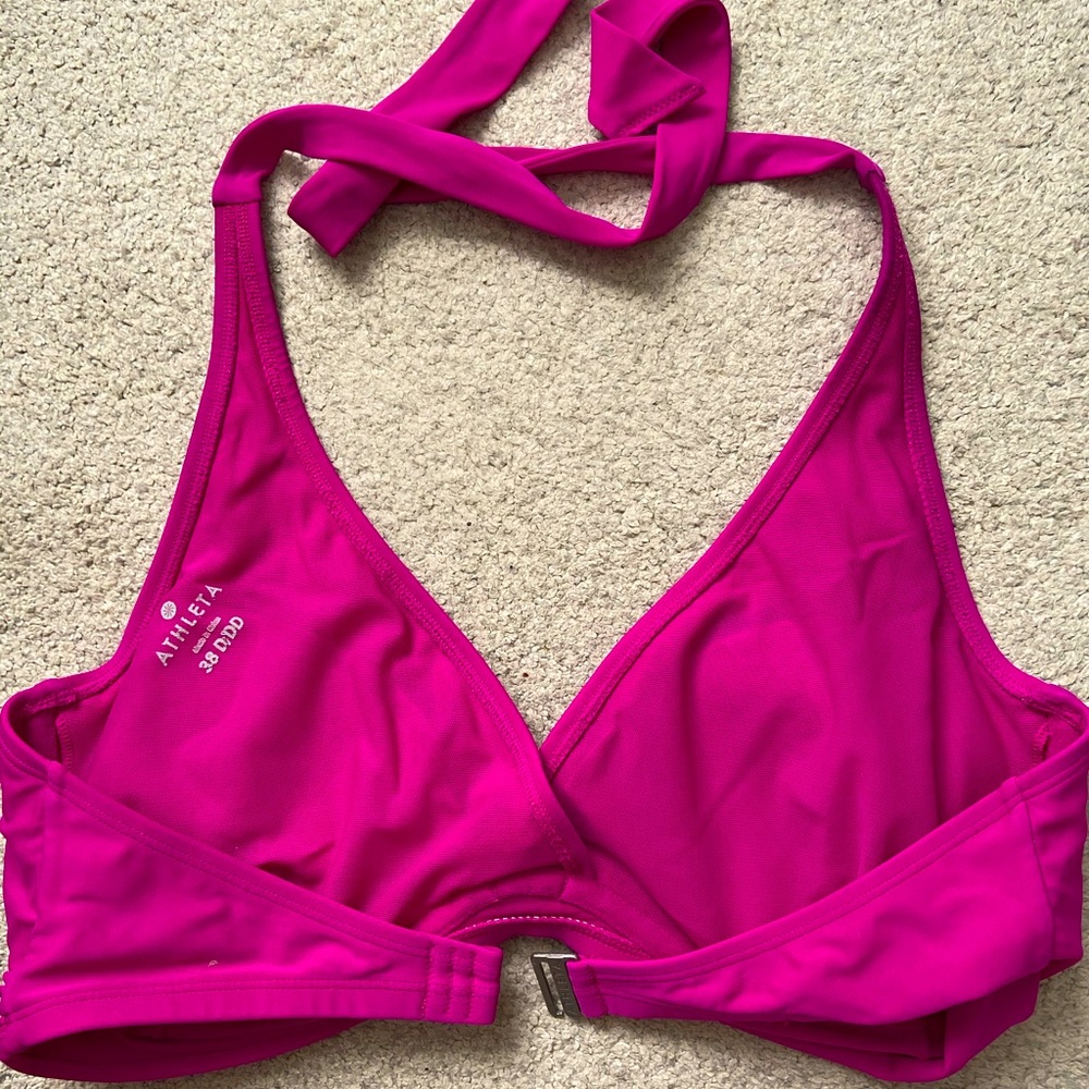 Athleta halter bra-sized swim top